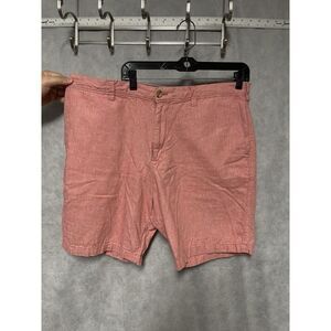 Banana Republic Shorts Men 38 Red Linen‎ Cotton Golf Aiden Casual Chino Bermuda